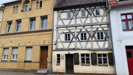Das Gildenhaus: es ist das älteste Wohnhaus in Treuenbrietzen und sogar eines der ältesten Fachwerkhäuser im Land Brandenburg. Es wurde ca. 1540 erbaut, Foto: Antenne Brandenburg/Monique Ehmke