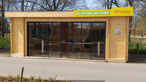 Laga Beelitz: Antenne Laga-Studio, Bild: Antenne Brandenburg/Alexander Heisig