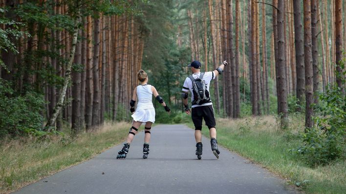 Inlineskater auf dem Fläming-Skate, Foto: imago images/Martin Müller
