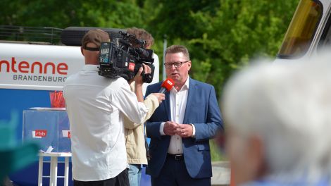 Heiko Jahn (Geschäftsführer: Wirtschaftsregion Lausitz) im Gespräch