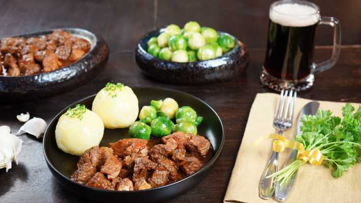 Gulasch mit Kirschbier