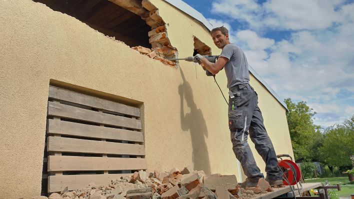 Hausbaustelle von Familie Theuß