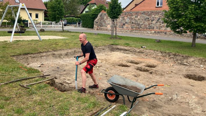 Spielplatzbaustelle, Bild: Antenne Brandenburg/Anke Blumenthal