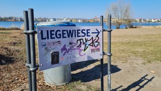 Bedrohte Liegewiese in Babelsberg, Foto: Stefanie Brockhausen, Antenne Brandenburg