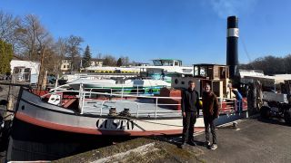 Ivo Ziemann beim Dampfschiff Gustav von der Weißen Flotte in Potsdam, Foto: Jens Schroeder, Weiße Flotte Potsdam & Antenne Brandenburg