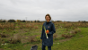 Stolz auf die letzte Ernte, Gärtnerin Nadja Flohr in den Bauerngärten von Ahrensfelde , Foto: Eva Kirchner-Rätsch, Antenne Brandenburg