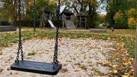 Der Schlosspark wurde um 1840 angelegt. Heute gibt es hier auch einen Kinderspielplatz, Bild: Antenne Brandenburg / Daniel Friedrich