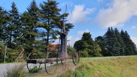 Skulptur Charon von Bernd Streiter, Bild: Antenne Brandenburg / Wolfgang Heidelk