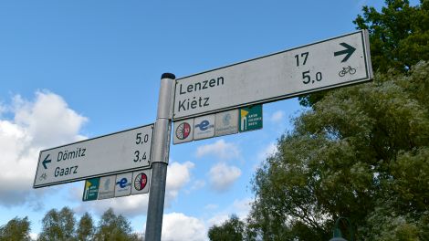 Durch die Gemeinde Lenzerwische führen mehrere Radwege, unter anderem der Elberad und die Naturerlebnis-Route, Bild: Antenne Brandenburg / Björn Haase-Wendt