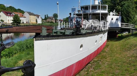 Der Raddampfer Riesa wurde 1978 gerettet. Eigentlich sollte der Schaufelraddampfer verschrottet werden, Bild: Antenne Brandenburg / Fred Pilarski