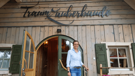 Kommt gern ins Schwitzen - Janina Lindner vom Satama-Sauna-Park, Foto: Eva Kirchner-Rätsch, Antenne Brandenburg