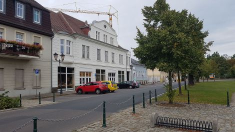 Blick zum Café Schauwerk Altdöbern, Bild: Antenne Brandenburg/Iris Wußmann
