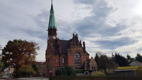 Annahütte Blick zur Henriette-Kirche, Bild: Antenne Brandenburg/Iris Wußmann