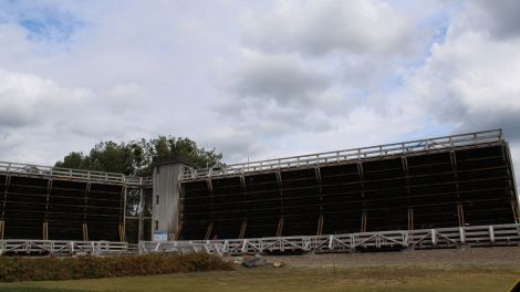 Das Gradierwerk von Bad Wilsnack.