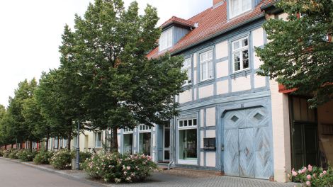 Ein Fachwerkhaus im Stadtkern von Bad Wilsnack.
