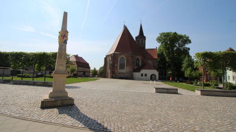 Postmeilensäule, Bild: Stadt Baruth/Mark/Thomas Kreutzmann