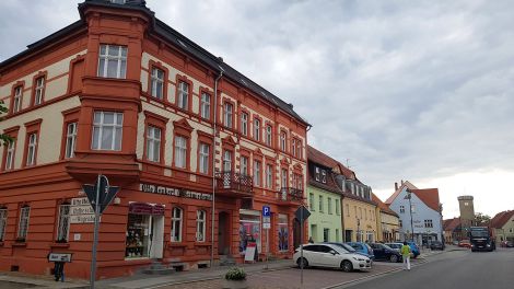 Bürgerhäuser auf der Hauptstraße in Dahme/Mark, Bild: Antenne Brandenburg/Iris Wußmann