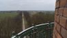 Von der Aussichtsplattform der Siegessäule bei Hakenberg hat man einen Rundumblick auf das historische Schlachtfeld, Foto: Antenne Brandenburg/Björn Haase-Wendt