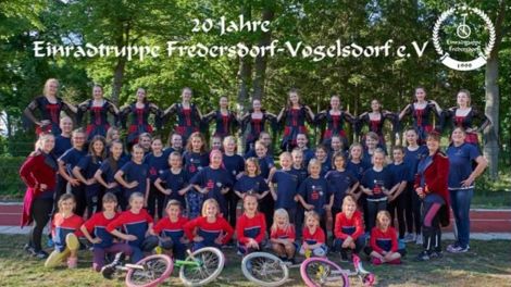 Die Einradtruppe Fredersdorf-Vogelsdorf, Foto: Peter Jesche