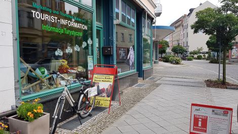 Gubener Tourist- Information, Foto: Antenne Brandenburg/Iris Wußmann