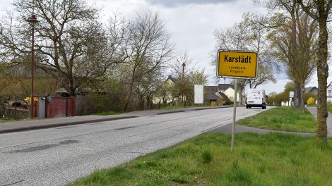 Ortseingangsschild von Karstädt, Bild: Antenne Brandenburg/Björn Haase-Wendt
