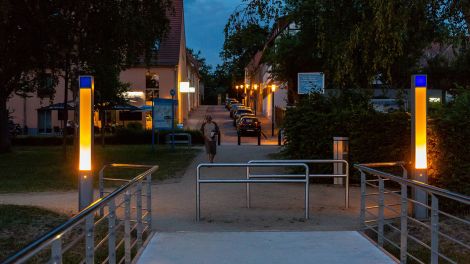 Abendstimmung am Stadtsteg von Ketzin, Bild: imago images/Rex Schober