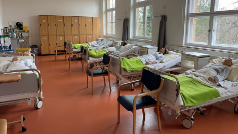 Übungsraum auf dem Familiencampus, Foto: Josefine Jahn, Antenne Brandenburg