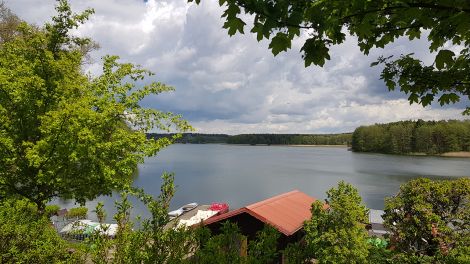 Seeblick von Hohenlychen Richtung Oberpfuhl, Foto: Antenne Brandenburg, Eva Kirchner-Rätsch