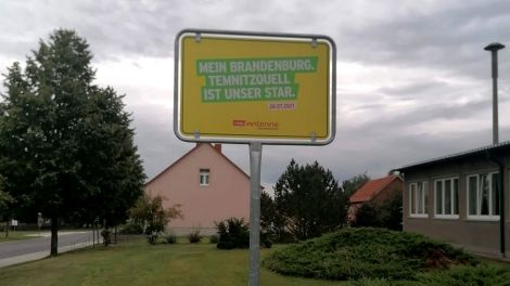 Das Starort-Schild in Temnitzquell, Bild: Gemeinde Temnitzquell