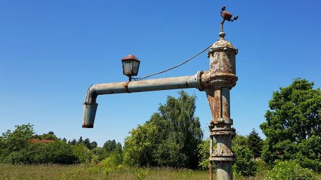Historischer Wasserhahn am Bahnhof, Bild: Antenne Brandenburg / Eva Kirchner-Rätsch