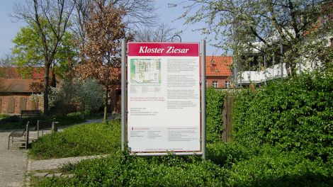 Infotafel zum Kloster Ziesar, Bild: Antenne Brandenburg/ksa