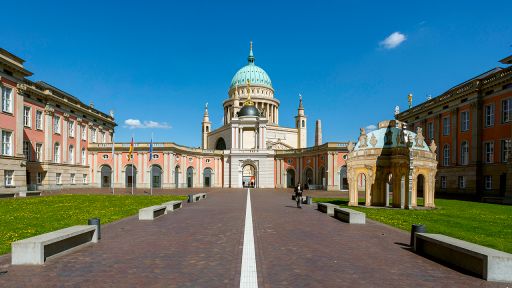 Potsdamer Stadtschloss und Landtag Brandenburg, Innenhof, Bild: imago images/Olaf Döring