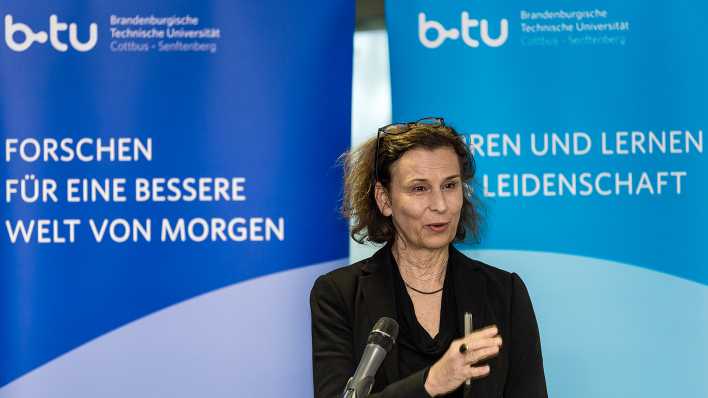 rof. Dr. Gesine Grande, Präsidentin der Brandenburgisch Technischen Universität Cottbus-Senftenberg (BTU), Bild: dpa/Frank Hammerschmidt