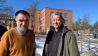 Kunsthistoriker Alexander Sachse, Museumsverband Brandenburg, (r.) und Frank Schroeder, Bild: Antenne Brandenburg