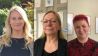 Bürgermeisterinnen in Brandenburg, v.l.n.r. Claudia Nowka, Nora Görke und Claudia Sieber, Bilder: Antenne Brandenburg/Ina Krauß