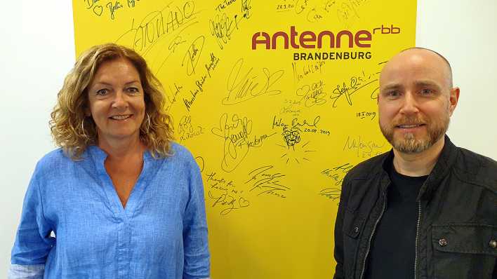 Bettina Tietjen und Olaf Kosert, Bild: Antenne Brandenburg