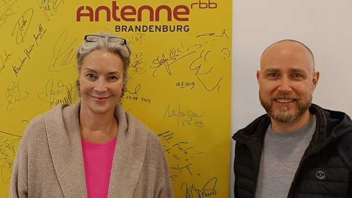 Ann-Marlene Henning zu Gast im Antenne Studio bei Olaf Kosert, Bild: Antenne Brandenburg