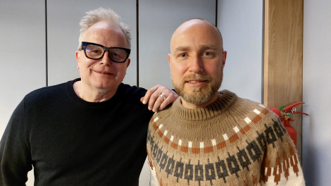 Herbert Grönemeyer und Olaf Kosert bei Antenne Brandenburg