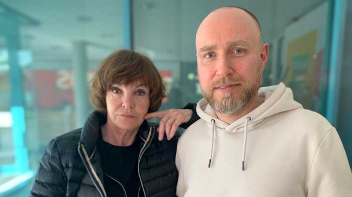 Katrin Sass und Antenne Brandenburg Moderator Olaf Kosert, Bild: Antenne Brandenburg / Olaf Kosert