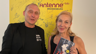 Ute Lemper und Andreas Flügge bei Antenne Brandenburg