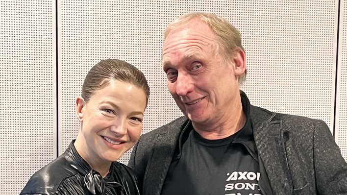 Hannah Herzsprung und Andreas Flügge, Bild: Antenne Brandenburg