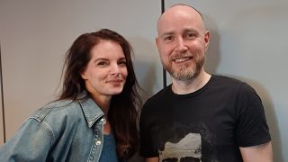 Yvonne Catterfeld und Olaf Kosert bei Antenne Brandenburg