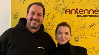 Karoline Herfurth und René Hausmann, Bild: Antenne Brandenburg
