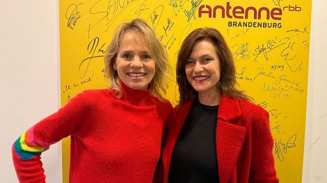 Nina Kronjäger und Catarina Zanner bei Antenne Brandenburg