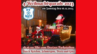 Weihnachtsmannparade in Deetz, Foto: FC Deetz e.V.