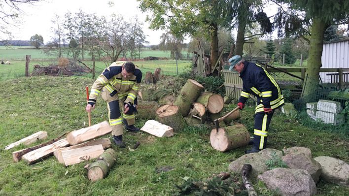 Schippe drauf in Steinhöfel - Holz hacken, Bild: Antenne Brandenburg