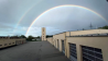 Regenbogen über der Berufsfeuerwehr Brandenburg an der Havel, Foto: Stefan Schirmag aus Marquardt per Antenne-Studionachricht - 03.08.2023