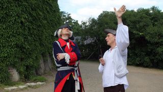 Der alte Fritz und sein Müller im Schlosspark, Foto: Antenne Brandenburg