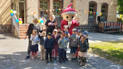 Unser Sandmännchen zu Besuch in Wiesenburg, Bild: Antenne Brandenburg / Alexander Heisig