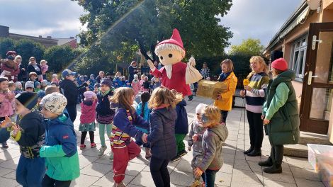 Das Sandmännchen zu Besuch in Beelitzer Kita "Kinderland", Bild: Antenne Brandenburg